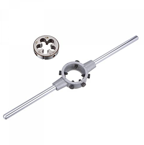 sourcing map Matrize M15x1 Gewinde Rundstempel 38mm M12-M16 Halterung | Schlüssel, Einstellbare