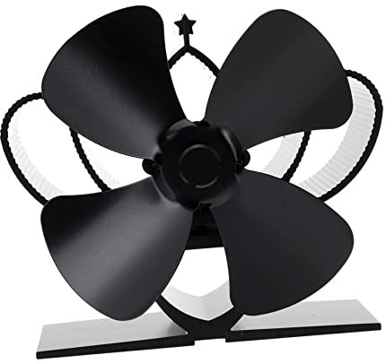 MAGICLULU Mini Stove Fan Heat Powered Electric Fireplace Fan Portable Silent for Warmth