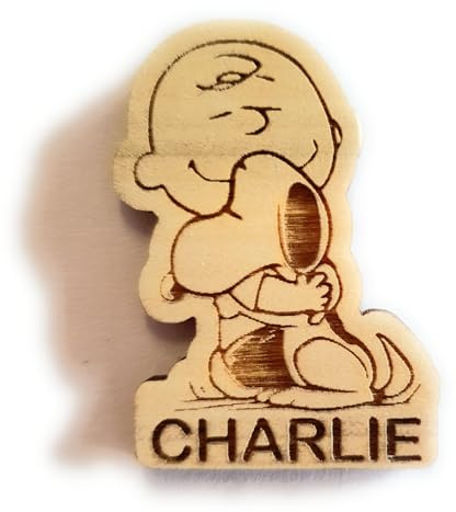 10 piezas colgantes/imanes PERSONALIZADOS de Charlie y Snoopy- decoración para favores de boda, tarjetas de lugar, nacimientos, bautismos, baby showers, cumpleaños