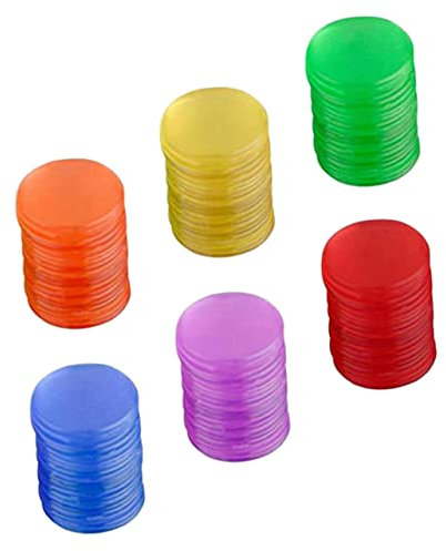 JOINPAYA Jetons De Bingo De Couleurs Translucides Jetons De Comptage pour Jeu pour Activité Éducative