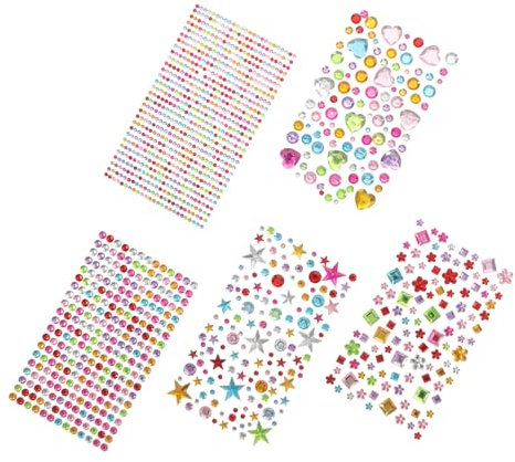 HAPINARY Edelsteinaufkleber Zum Basteln Dekorative Strassaufkleber Aus Acryl Bling-Dekoration Für Kinder DIY-handyhülle-oberfläche Buchdekor-oberfläche