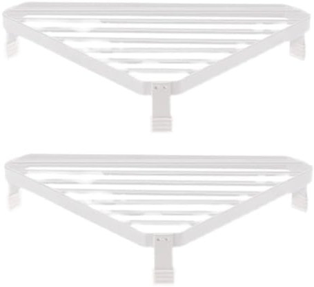 Jrifedptry Furnace Angolo Telaio Ferro Battuto Triangolare Telaio in Ferro Mensola Mensola Pentola Anti-scottatura Angolo Tavolo Bianco