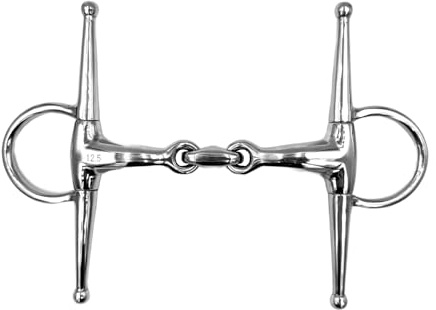 ES0088 ErgoBit Knebeltrense Doppelt Gebrochen Edelstahl 18mm, 14.5 cm