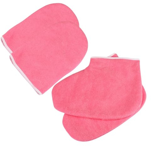 EXQUIMEUBLE Wachsbad Fußabdeckung Aus Paraffinwachs Zubehör Für Paraffintherapie Fußhandschuhe Zum Warmhalten Nach Paraffinbad Für Spa Und Zuhause
