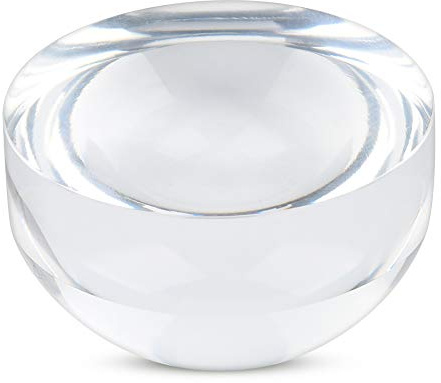 Smandy 6X Optical Magnifier Dome,Portable Paper Reading Acrylic Magnifier Dome,6X Magnifying Glass for Newspaper, Book, Map