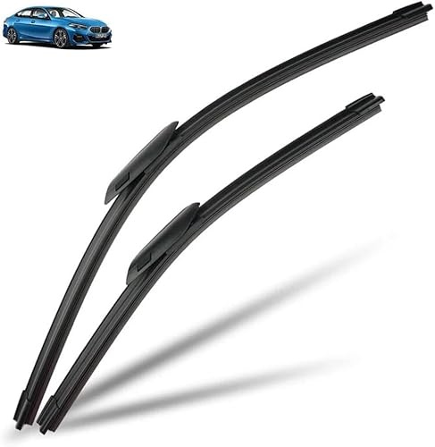 2PCES Essuie-Glace Avant en Caoutchouc,pour BMW 2 Series Gran Coupe F44 2020-2023 Balais D'essuie Glace Avant,Construction de Pointe,Facile à Installer