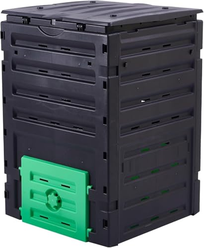BLUEBRIT Compost bin 450L Outdoor Garden Large Composter Grass Eco Friendly Converter Debris Waste Garden Home