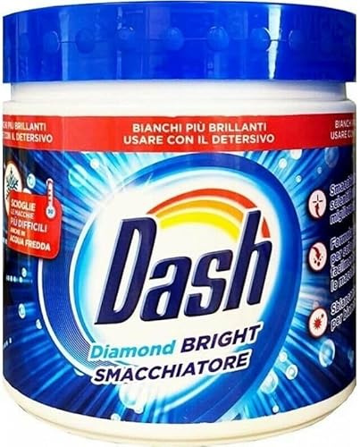 Dash Diamond Bright smacchiatore in polvere per bucato dei capi bianchi azione sbiancante e smacchiante 500 gr