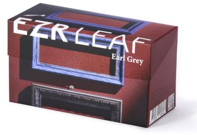 ERZ Leaf Earl Grey Ceylon Black Tea Premium Whole Leaf with Bergamot & Cornflower Blend, 20 Pyramid Tea Bags 2.1 Once, Gift Box Ready, Elegant Aroma, Smooth Flavor