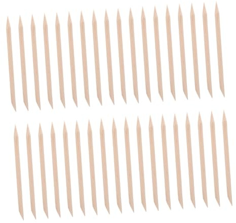 PRETYZOOM 200pezzi Bastoncini in Legno per Unghie di Spingi Cuticole Doppia Estremità Strumenti per Manicure e Pedicure per Rimuovere Cuticole e Morta per Uso Spa Salone Casa e Cura