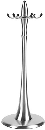 Köksredskapsställ i rostfritt stål Roterande förvaringsställ Köksredskap Organiserare för spatel Sked Skopa Slitstark Rostsäker Tung botten Robust design 17 x 17 x 45 cm