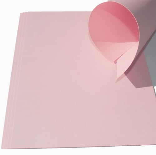 10 Blatt Ton-Bastel-Karton DIN A4 240g/m² rosa dickes Ton-Papier 210x297mm super zum Basteln - komplett durchgefärbt bedruckbar - sehr stabil DIY Bastelideen Bastelkarton