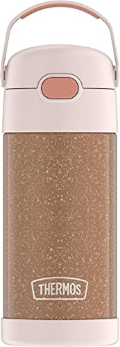 THERMOS F41020RGF6 FUNTAINER 12 Ounce Bottle, Stainless Steel, Glitter Rose Gold