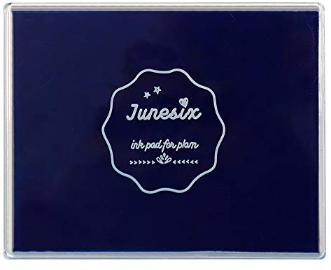 Große Stempelkissen, waschbar, für Scrapbooking, Fingermalfarbe, Stempelkissen für Kinder, für Gummistempel, DIY-Karten, Gemälde, Baby-Fußabdruck (Dunkelblau)