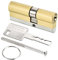PATIKIL 32,5/42,5 (75mm Total) Europeo Doble Cerradura Cilindro, Puerta Cilindro Cerradura con 8 Llaves para Madera Puertas, Aluminio Puertas