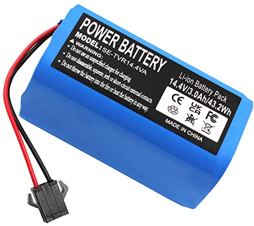 Batteria per aspirapolvere 3000mAh 14,4V Li-ion per Ikohs Netbot S15 for Onson J10C for Foe SereneLife PUCRC675