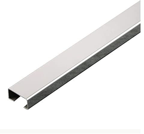 Edelstahl-Kabelkanal, Quadratischer Kabelkanal, Robust, Trittfest, 1 M Lang, Spiegel/gebürstet, Zwei Optionen, 11 Farben, Geeignet For Zuhause, Büro, Lager, Wand(Mirror White Titanium,30*15mm)