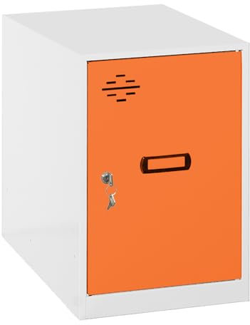 SimonRack Spind, Metall, Weiß/Orange, 475 x 400 x 500 cm