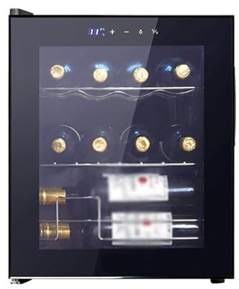 Gabinete de vino inteligente de 48L que puede contener 12 vinos tintos, gabinete de vino eléctrico de temperatura constante, refrigerador de bebidas de té para el hogar