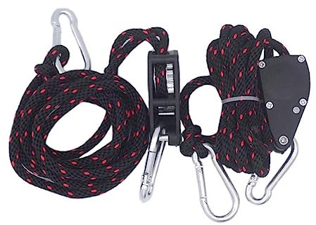 Sosoport 2pièces Corde De Lévage Crochet pour Corde De Lévage Lève-lumières à Cliquet Suspension pour Lampe De Croissance De à Poulie Plastique