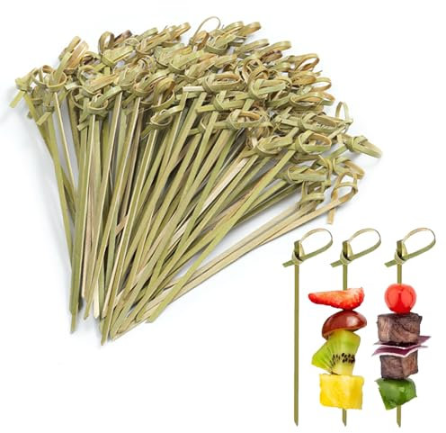 1200 Stück Bambus-Cocktailspieße, 10,5 cm Bambusstäbchen