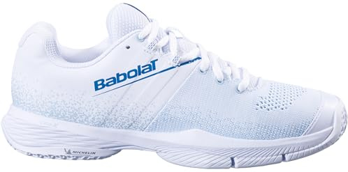 Babolat Sensa Padelskor för kvinnor, padelsko vit-blå, EU ny, Vit, 39 EU