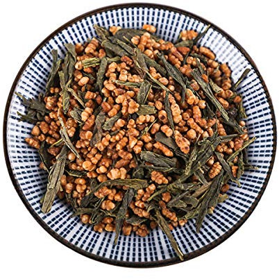 100g di tè verde di riso integrale Genmaicha Sencha con tisana tè profumato tè ai fiori tisana lenitiva e rilassante calmante per la digestione tè verde biologico crudo