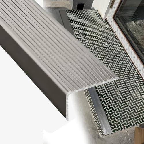 L-förmiger Bodenübergangsstreifen/Treppenkantenschutz, Treppen- und Fensterbankleisten/Kantenschutz EdelstahlTrittbleche(W40mm/1.57xH40mm/1.57)