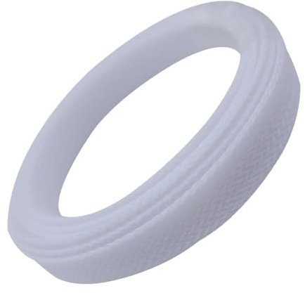 Cmis Kbei Guaina per cavi espandibile in PET 3/4/6/8/10/12/14 mm guaina avvolgente in filo di protezione isolata ad alta densità (bianco, 12 MM_5 m)