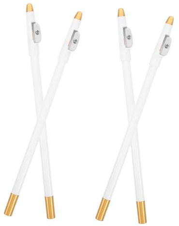 HONITANO 4 Stück Weißes Eyeliner Und Augenbrauenstift Mit Integriertem Anspitzer Wasserfest Präzise Spitze Für Damen Und Herren Make up Outdoor Und Sport
