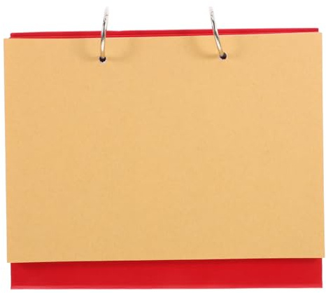 KAILIKETIY DIY Desktop Kalender mit Abnehmbaren Blanko Innenseiten Binder Vielseitiger Stehkalender und Notizbuch für Kreative Gestaltung und Persönliche Fotos