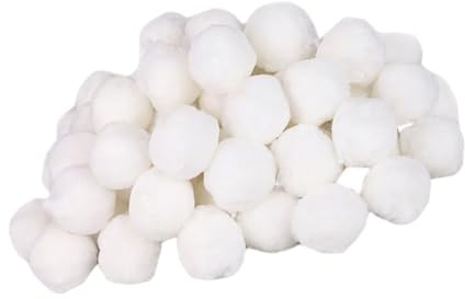 POPETPOP Balles de Nettoyage Filtrantes pour Piscine 500g – Boules de Fibres Légères Réutilisables – Filtration Sable pour Entretien Piscine Spa et Bassins