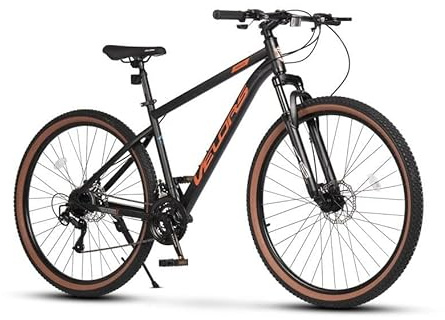 29 Zoll Mountainbike Hardtail, 21-Gang Schaltung, 160mm Scheibenbremsen, 80mm Federgabel, All-Terrain Fahrrad für Erwachsene (165-180cm) - 85% vormontiert