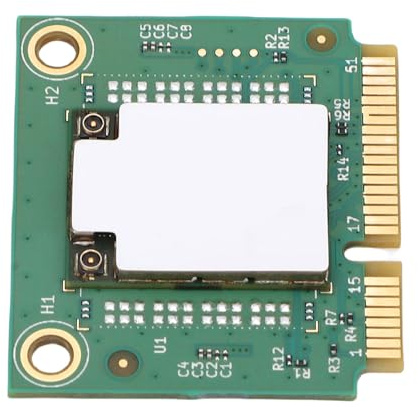Asixxsix Tarjeta Inalámbrica WiFi 6E Mini PCIE, Triple Banda 2.4G 5G 6G Bluetooth 5.3 WPA3 Cifrado PC Adaptador de Red con OFDMA y MU MIMO, Tarjeta WiFi para el Hogar