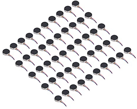 Fafeicy Minivibrationsmotorer, Elektropläterat Järn, Låg ljud- och Strömförbrukning, Idealisk för Mobiltelefoner och Bärbara Enheter