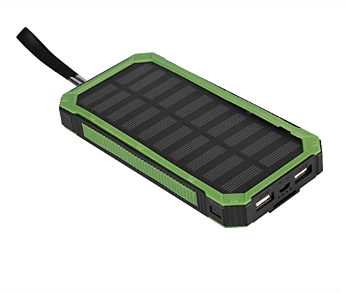 YUEHISY Kit Fai da Te per Custodia Mobile Solare Portatile a Ricarica Rapida Doppia USB da 20000 MAh per Viaggi Sportivi, Caricabatterie (GREEN)