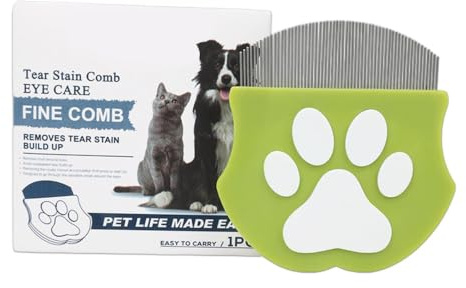 Peigne pour chien Démêloirs en acier inoxydable | Peigne de toilettage pour chat Pour le brossage , bain, maison, vétérinaire, spa, extérieur, chiens poils longs et courts,