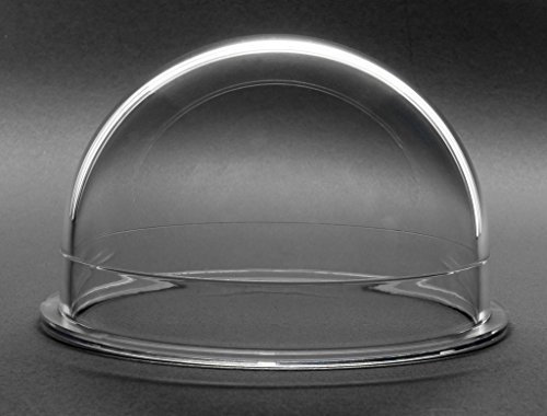 JMX 3,8 Pouces Polycarbonate Acrylique Intérieur/Extérieur CCTV Clair Boîtier de Caméra Dôme Sécurité Caméra Dôme de Logemen