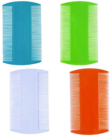 zYoung 4 Pcs Hair Comb Double Sided Fine Tooth Combs