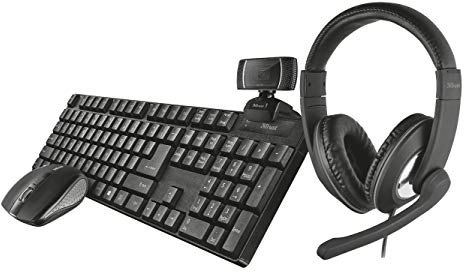 Trust QOBY 24042 Headset für Webcam-Tastatur