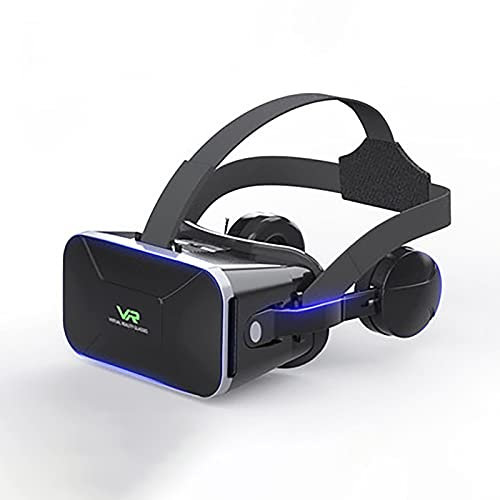 Auriculares VR Gafas Realidad Virtual Auriculares Sonido Estéreo con Auriculares Realidad Virtual con Control Remoto Compatible con Mando Distancia Juegos Películas 4.7-6.5 Pulgadas Teléfono