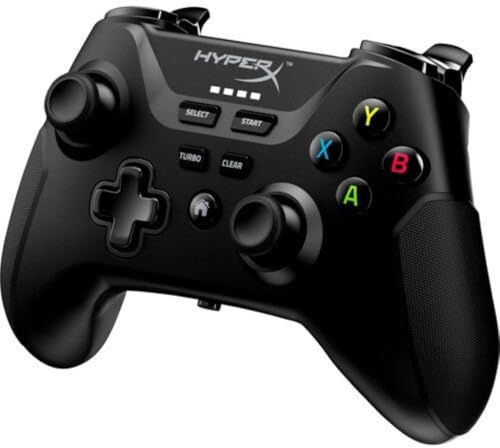 HyperX Clutch - Wireless Gaming Controller für Android und PC, Cloud und Mobile Gaming, Bluetooth, 2,4 GHz Wireless, USB-C auf USB-A Wired Connection, Standard-Tastenlayout, Abnehmbarer Telefonclip