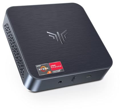 NiPoGi Mini PC AMD Ryzen 7 5700U (up to 4.3GHz, 8C/16T) Mini Computer 32GB RAM 512GB SSD Mini PC Windows 11 AMD Radeon Graphics Support 4K@60Hz Output/DP+HDMI/WiFi6/BT5.2/Dual Ethernet