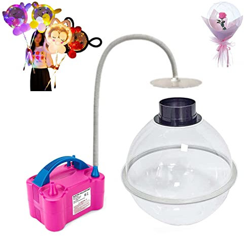 DOZPAL Ballon-Geschenkmaschine mit aufblasbarer Pumpe, Ballon-Stretcher-Werkzeug zum Füllen von Plüschtieren, Rosen-Ballon-Blumensträußen – Weihnachten, Geburtstagsfeier-Geschenk
