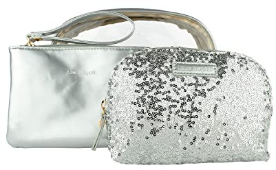 Laura Biagiotti Pochette Donna, Set 3 Pezzi Beauty Case da Viaggio Impermeabile, Borsa Make Up e Cosmetici Con Scatola