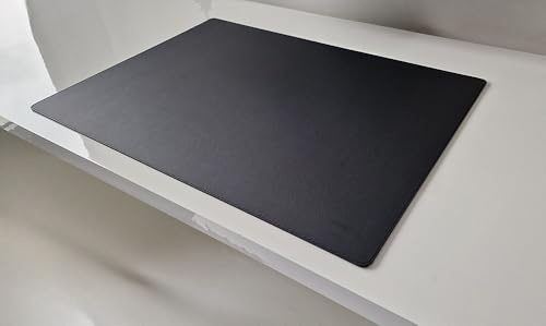 PM Schreibtischunterlage Sanftlux Leder in 12 Farben 3 Gr. (Schwarz, 60cm x 40cm)