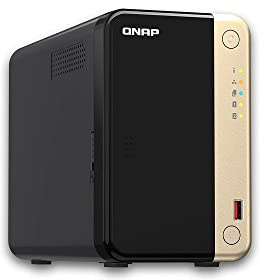Captiva NAS Server Q75-865 QNAP TS-264-8G / Intel Celeron N5095 / 8 GB de RAM / 2 bahías de 20 TB con 2 discos duros de 10 TB