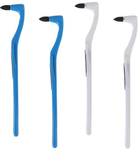 Ceonam 4-Pack Dental Tooth Stain Removers, Ergonomic Handle Design, Effective Plaque and Tartar Cleaning Tools for Adult Oral Care