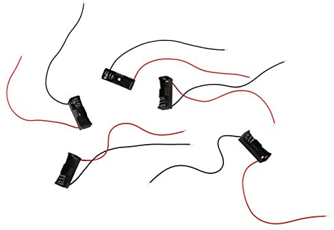 Joselin Lot de 5 caisses de support noires pour batterie 23A/A23