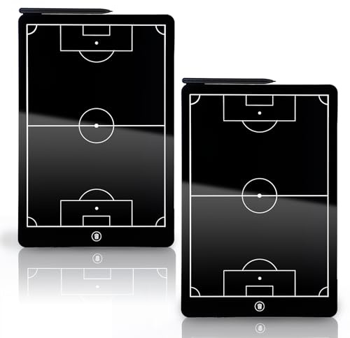 Tablero de fútbol táctico LCD, panel electrónico de 16 pulgadas estrategia de entrenamiento digital con bolígrafo para entrenador de fútbol para entrenamiento liga fútbol tablero de entrenamiento